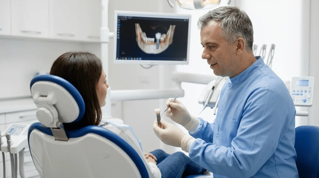 Impianto dentale provvisorio