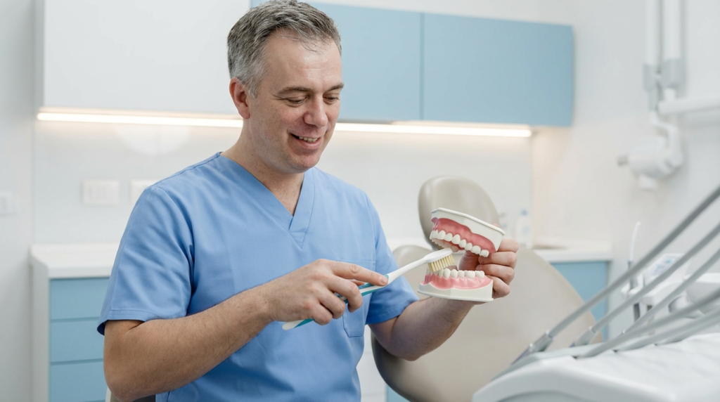 come lavarsi i denti