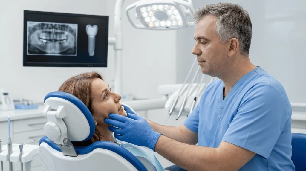 gonfiore dopo impianti dentali