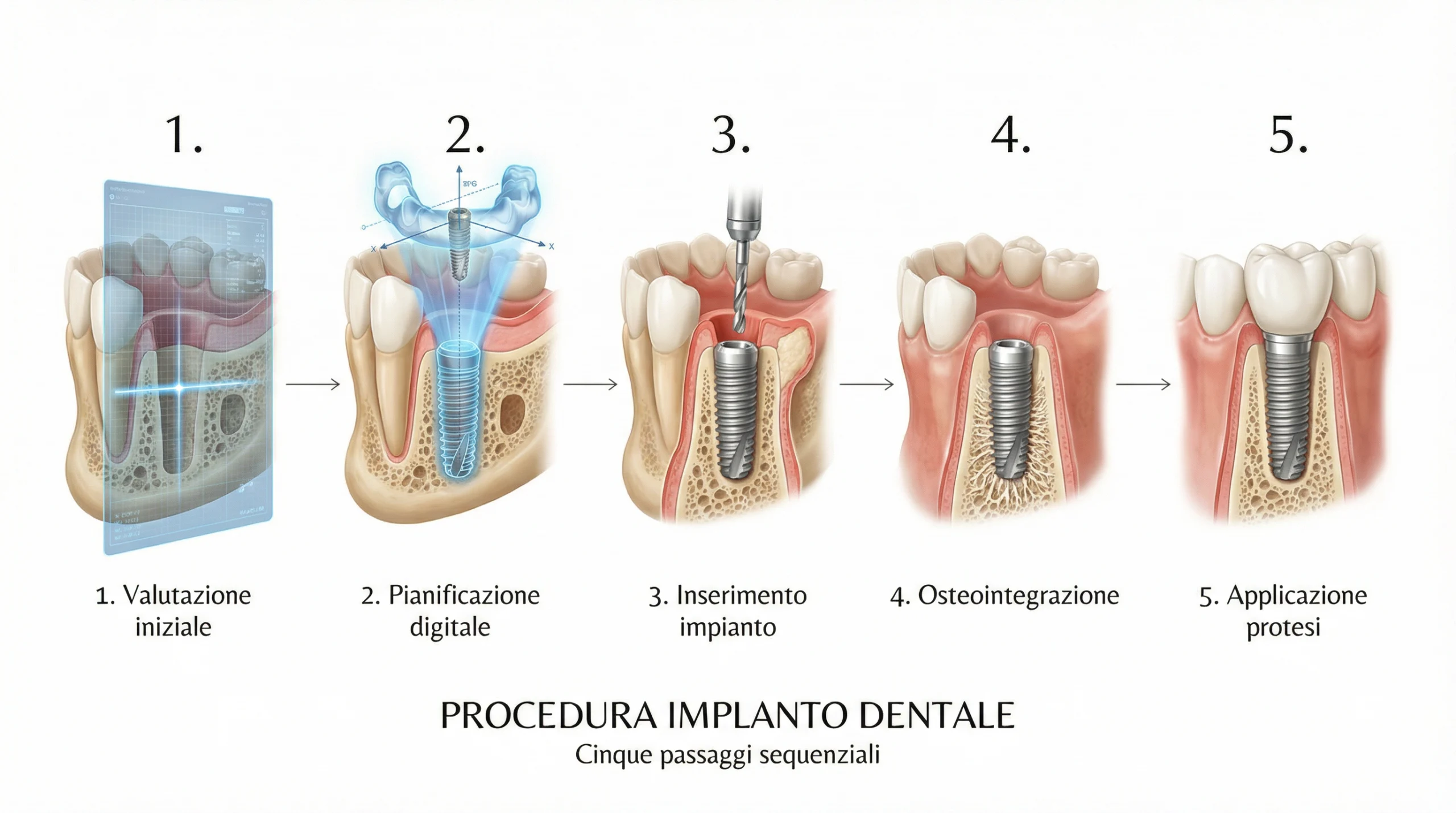 procedura implanto dentale